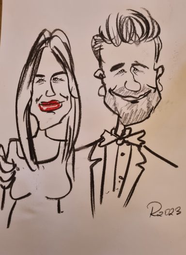 Live Karikaturen Karikatur ohne Schattierung